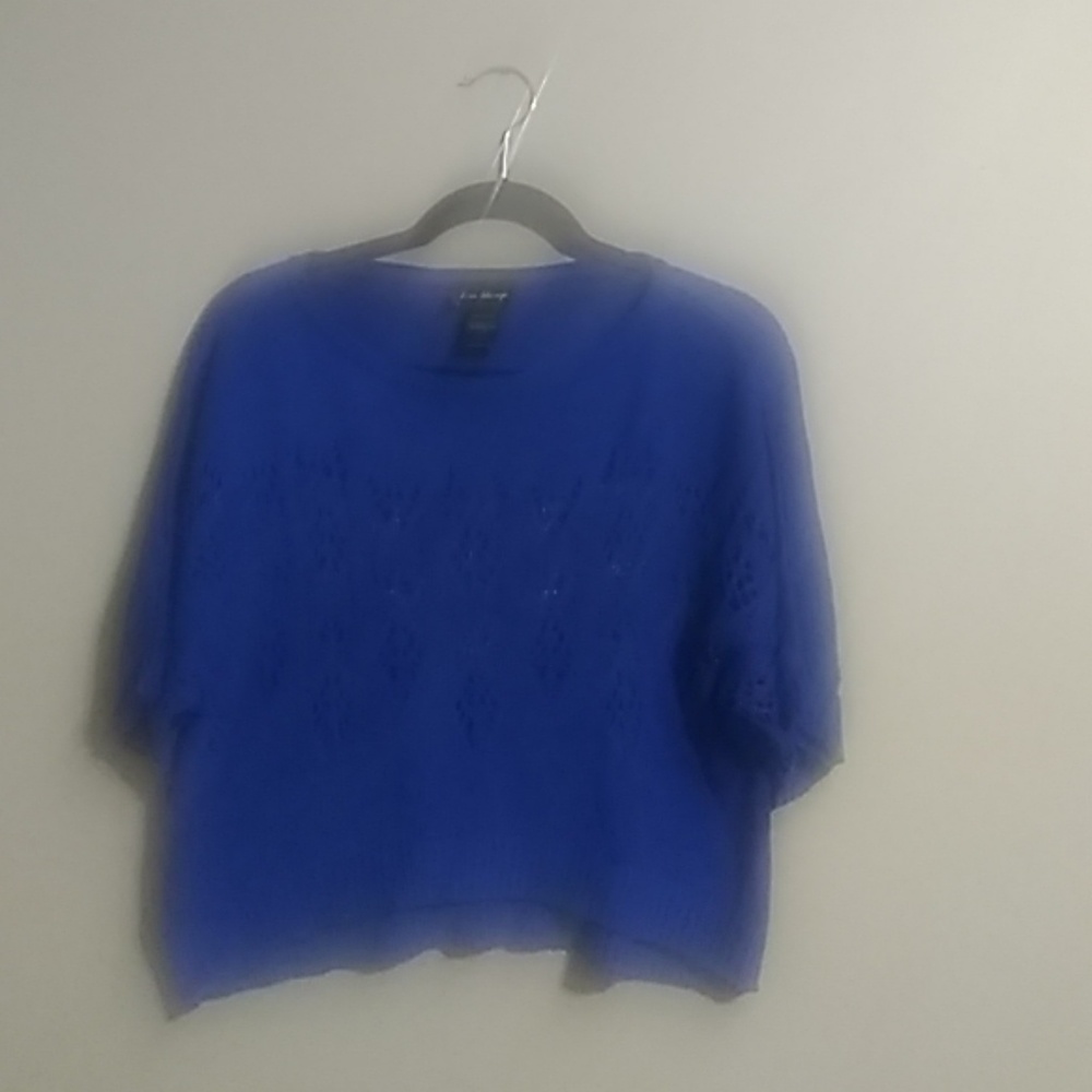Spring Clearance!!! "Love Always"sz L blue sweater